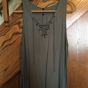 Maurice’s Sleeveless Green Blouse